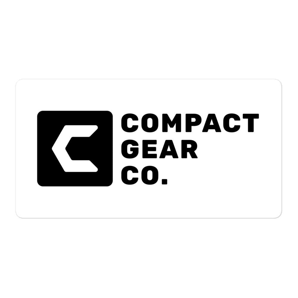 Compact Gear Company Sticker - Black